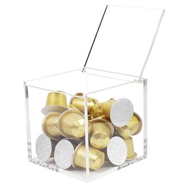 Acrylic Boxes with Hinged Lid Small Lucite Boxes Clear Display Box for Gifts, Weddings, Party Favors, Treats, Candies & Accessories, Plastic Storage Boxes
