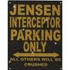 TRACY'S SIGNS 8X10in JENSEN INTERCEPTOR PARKING SIGN RUSTIC STYLE 8x10in