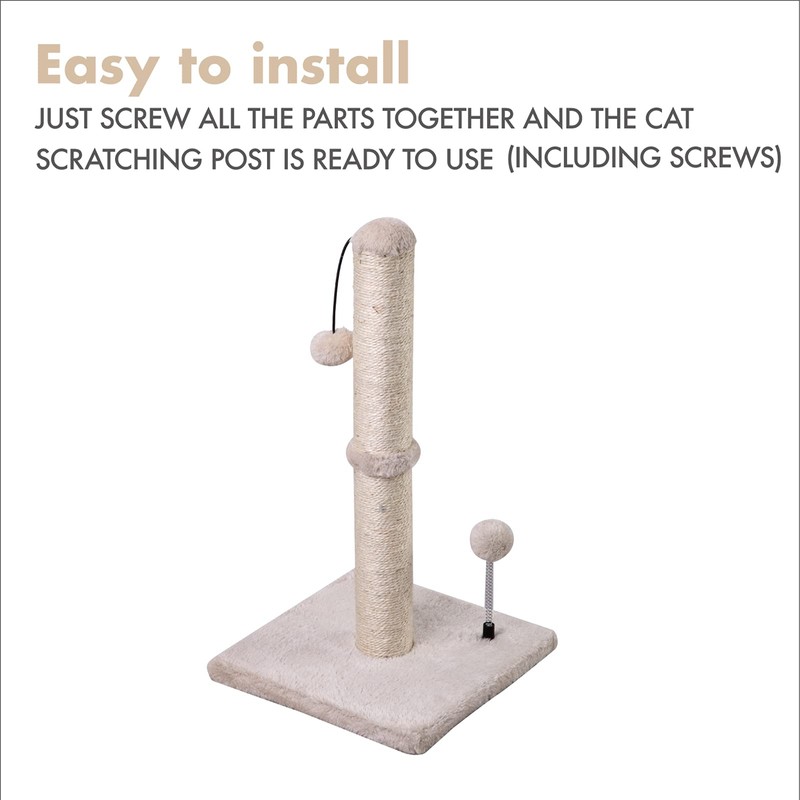 MECOOL Cat Scratching Post Premium Basics Kitten Scratcher Sisal Scratch