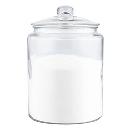 Restaurantware Vetri 1.5 gal Glass Storage Jar - with Glass Lid - 7 3/4" x 7 3/4" x 10 3/4" - 1 count box, Clear