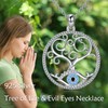 LWQQWL Tree of Life Necklace 925 Sterling Silver Tree of