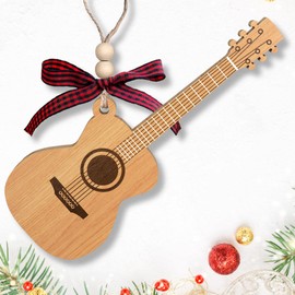 Guitar Ornament - Guitar Christmas Ornament, Guitar Xmas Ornament, Acoustic Guitar Ornament - Guitar Gifts for Guitar Lovers, Guitarist, Music Lovers, Guitar Teacher - Wood Guitar Ornament 2024
