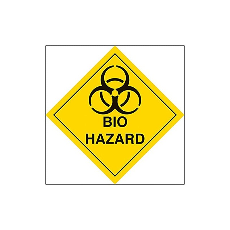 V Safety Hazard diamond – Bio hazard-300x300mm-Magnetic Safety Sign
