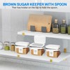 Euiaey Brown Sugar Container Airtight, Brown Sugar Keeper Storage Container