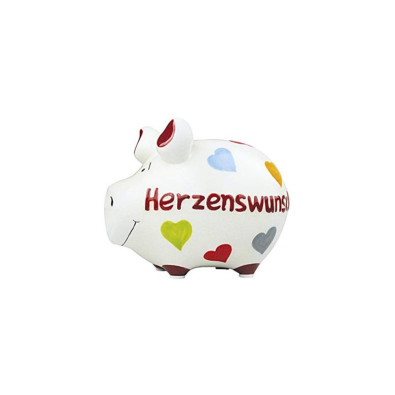 KCG Ceramic Piggy Bank Heart Design Approx. 12.5 cm x