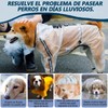 KFBGKKF Impermeable para Perro, Chaqueta de Lluvia Ajustable para Perro
