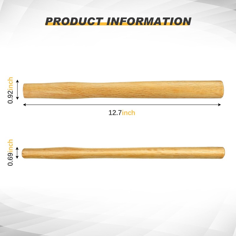 3 Pack Replacement Handles for Sledge Hammers, 12.7 Inch Small