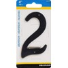 HIllman 841620 4-Inch Nail-On Black Die Cast Aluminum, House Number