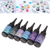 6pcs Colored UV Resin 10ml Each Pen Shaped Fast Curing