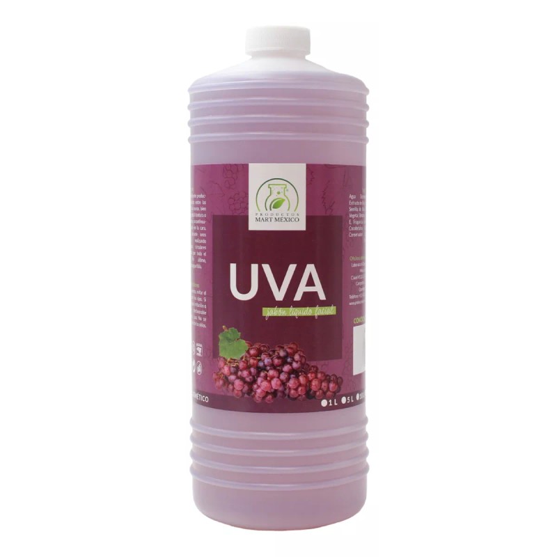 Productos Mart Mexico Jabón Líquido Facial De Uva 1 Litro