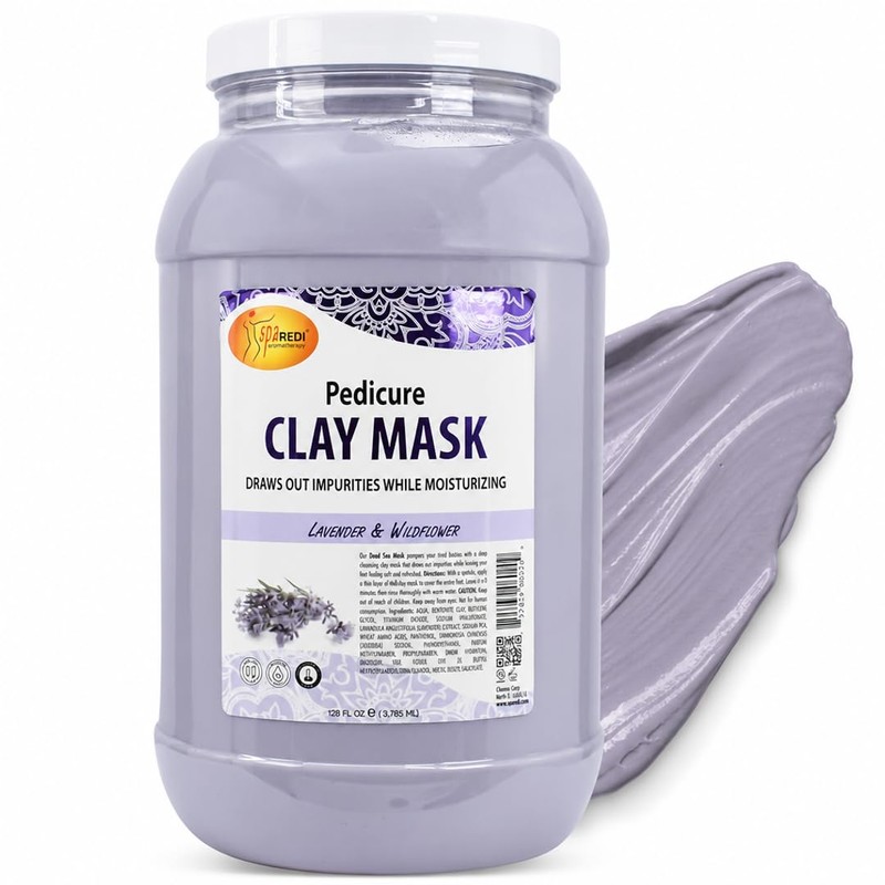 Spa Redi Pedi Clay Mask Lavender & Wildflower (Gallon) by