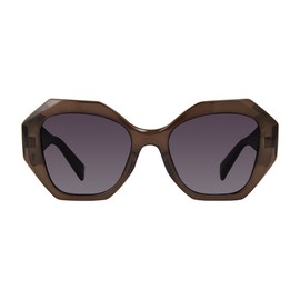 Prive Revaux Womens The Bimini Geometric Sunglasses, Grey, Medium