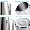 Milk Jug Latte Art Milk Pitcher 18/8 Stainless Steel with