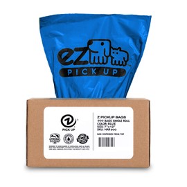 900 Pet Waste Disposal Dog Poop Bags, Z Pickup Bags Blue (single roll, not on small rolls)
