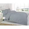 R&Z Plain Dyed Percale Polycotton Duvet Cover & 1 Pillow
