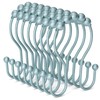 Bathway Shower Curtain Hooks, Shower Curtain Rings Rust Proof Double