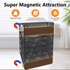 KZWKRG 6 Tier Magnetic File Holder with Hook, Magnetic File