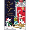 Jonny Javelin Both Of You Merry Christmas Card Dalmatians