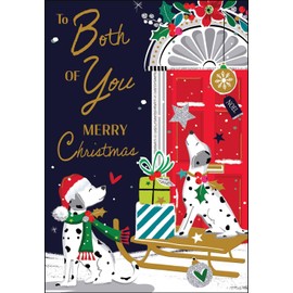 Jonny Javelin Both Of You Merry Christmas Card Dalmatians