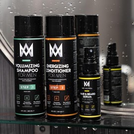 MR ALPHA Volumizing Hair Growth Shampoo for Hair Loss, 8oz - Advanced Hair Thickening Formula - Potent DHT Blocker Shampoo - Effective Hair Loss Treatment Shampoo  - Hair Regrowth and Strengthening Shampoo - Thinning Hair Repair Shampoo, USA-Made