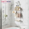 SWTYMIKI Bathroom Shower Caddy Hanging - 3 Tier Shower Organizer