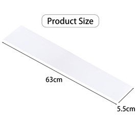 2 Pcs Stove Counter Gap Cover, 25 inch White Cooker Sides Gap Filler, Worktop Joint Strips to Seal Countertops, Cookers, Ovens, Washers, Kitchen Appliance Spills