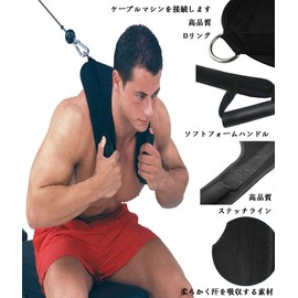 Abdominal Crunch Harness Cable Attachment, Back Crunch Strap, Ab Exercise Cable Machine, Home Gym Workout, Abdominal Shoulder Belt, Core Strength Training Equipment, Protect Back Chest of Neck