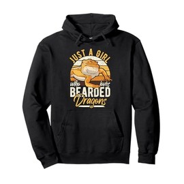 Bearded Dragon Lizard Just A Girl Who Loves Bearded Dragons Pullover Hoodie