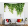 CORFOTO 7x5ft Fabric Green Ivy Leaves Backdrop Green Ivy Plants