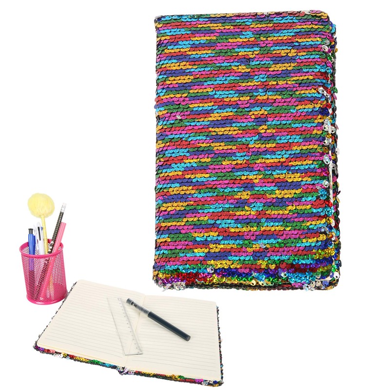 EXERZ Reversible Sequin Notebook A5 Size/Journal, Mermaid Diary/Magic Notepad, for