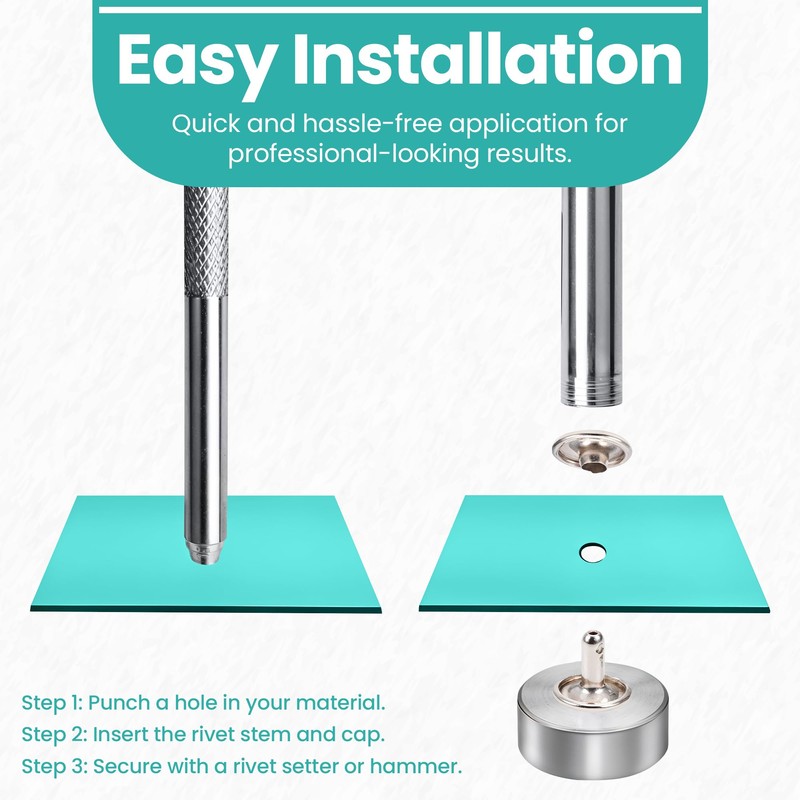 Trimming Shop Double Cap Rivets Leather Rivets Tubular Metal Studs