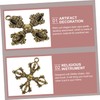 Operitacx 2pcs Vajra Keychain Pendant Brass Ornament Births s Brass