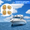 4Pcs 1/2" NPT Solid Brass Boat Drain Plugs, Boat Hulls