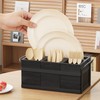 Yaoyiizy Wood Silverware Caddy Utensil Caddy for Party, Cutlery Holder