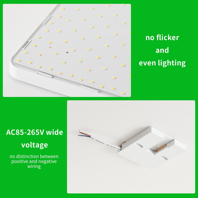 LEDs Ceiling Light Flush Mounting 18W Square Ceiling Lamp for