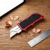 OTF Aluminum Alloy Utility Knife, Retractable Box Cutter, Heavy Duty