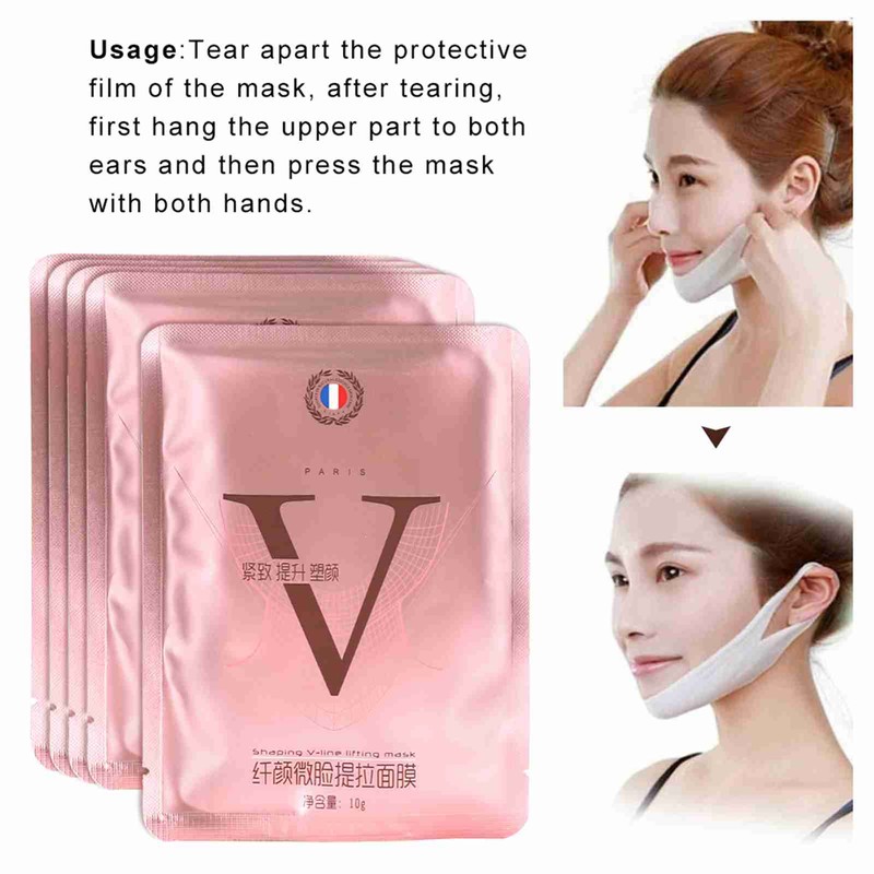 V Shaped Tightening Lifting Face Mask Chin Slimming Nourishing Firming
