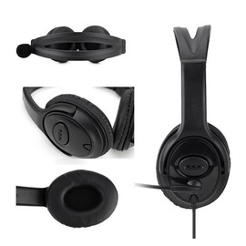 Aswalling Call Center Headset Stereo Headphones for Zoom Skype Office Call Center Home Podcast