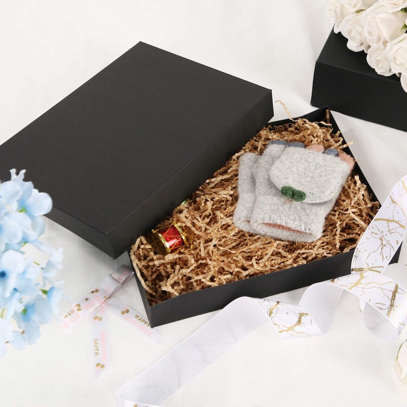 JINMING 12 Gift Boxes with Lids 11x8.5x1.5 Inches Gift Boxes