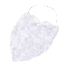 MFUOE Funny Santa Beard Costume White Santa Claus Mustache Fake Beard for Festival Xmas Cosplay Holiday Party Supplies (2)