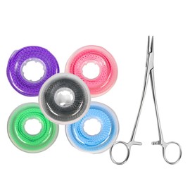 2BDENT Dental Braces Color Changing Kit, 5 Rolls Continuous Braces Power Chains Orthodontic Pliers Changing kit, Change The Color of Your Braces Yourself in Minutes Ligas para Brackets Ortodoncia