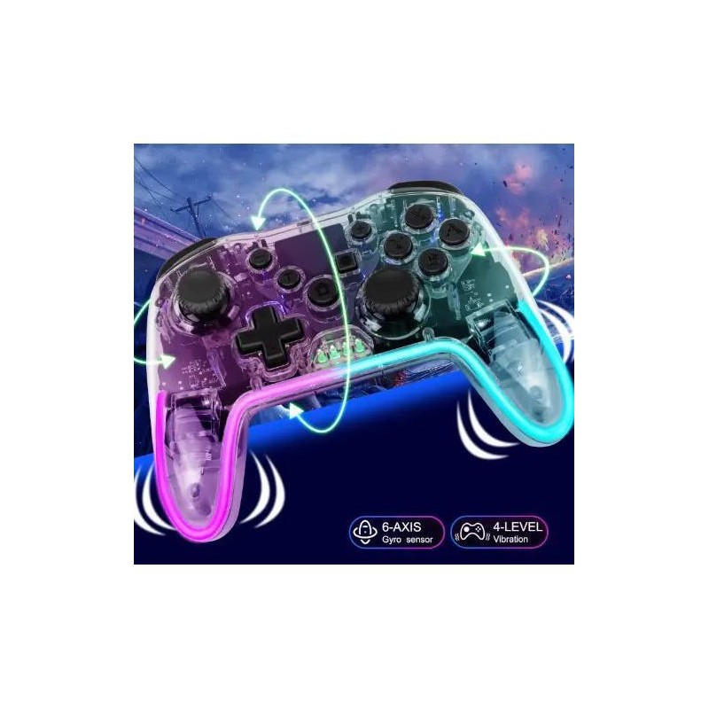 Wireless Gamepad Bluetooth Console - Color: Pink