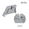 sourcing map DIN Rail Mounting Terminal Blocks End Plugs Clamp