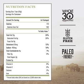 Epic Beef Apple Bacon Bars, Whole30, Paleo Friendly, 12 ct, 18 oz