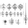 BRUBAKER Mega Pack of 101 Christmas Ball Ornaments - Shatterproof
