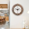 Old Oak 30-Inch Large Metal Decorative Rusty Wall Clock with