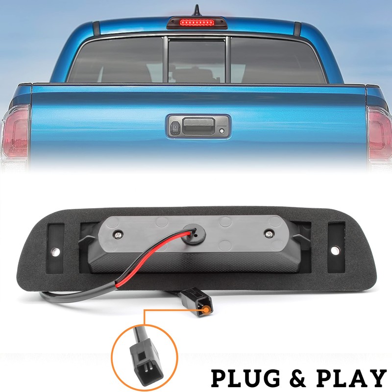 LED 3rd Third Brake Light for Tacoma 95-15, KEWISAUTO Smoked