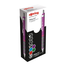 rOtring Tikky Mechanical Pencil, HB, 0.7 mm, Assorted Colours, Box of 12