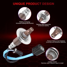 FIREMOTOO Pack of 2 O2 Oxygen Sensor Upstream 234-9062 Downstream 234-4359 Compatible with Honda CR-V EX EX-L LX Sport Utility 4-Door 2.4L 2007 2008 2009 Replace 36531-RNA-A01 36531RZA013 36532RZA004