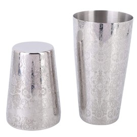 Cocktail Shaker Engraved Boston Shaker Multifunctional Drink Shaker for Bartender Bar Making Iced Coffee Home